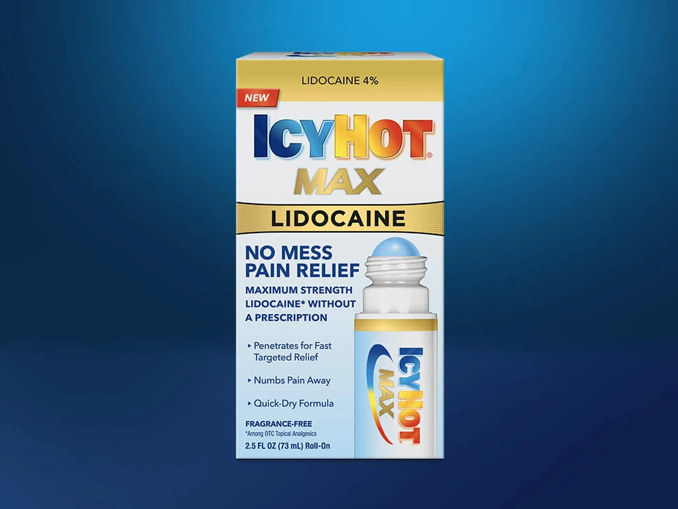 Icy Hot MAX with Lidocaine Roll-On product shot
